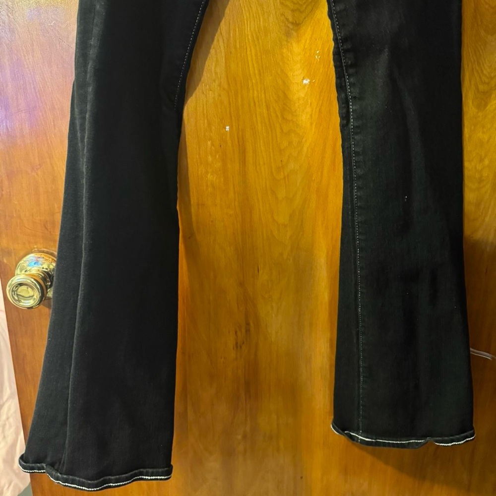 True Religion Black Flare Jeans